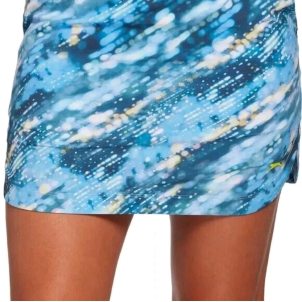 Slazenger Golf Skort DIGI Layers Cobalt Blue Pull On Skirt Womens Sz Extra Small